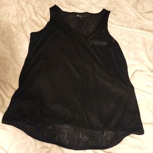 Black see-through top